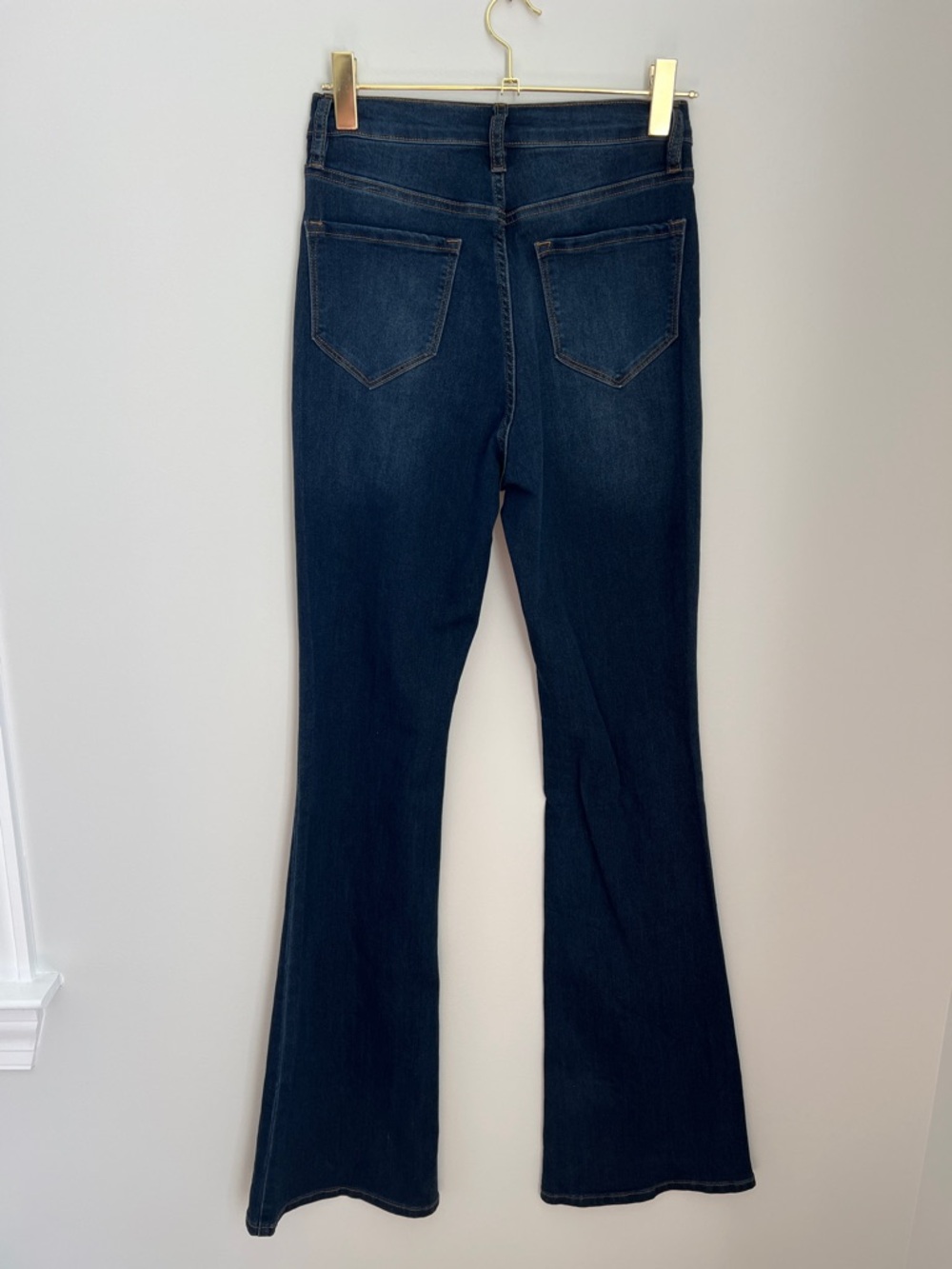 Fashion Nova “Deep In My Soul” Flare Jeans Dark Denim - Women’s NWT Size 9 - Picture 4 of 12